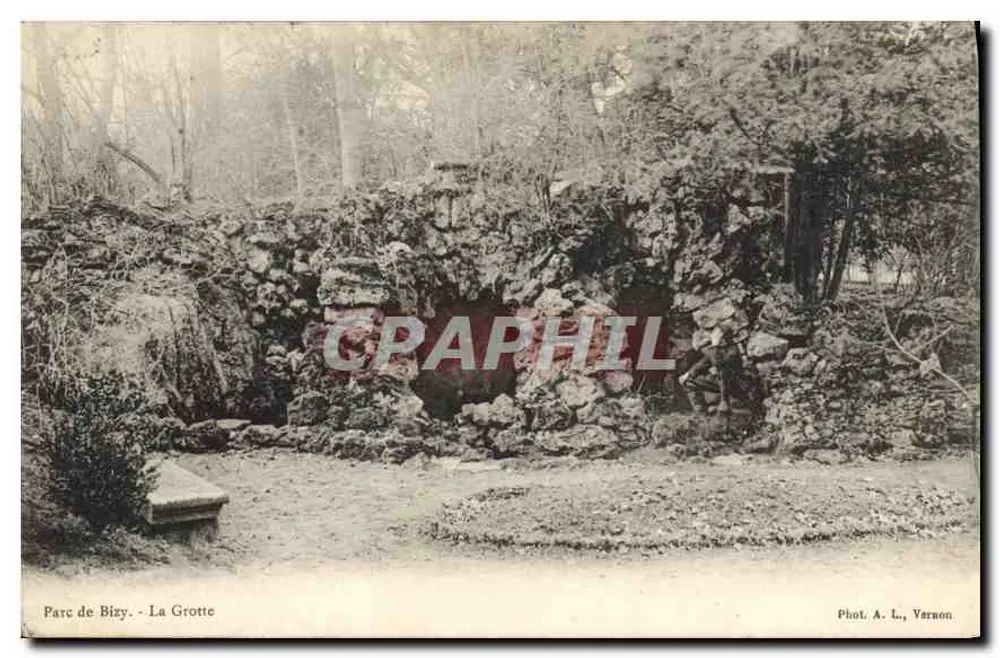 Parque de Bizy - La Grotta — Fot. A. L., Varnon - Anverso