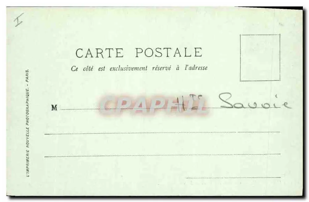 Chambéry — Château des Ducs de Savoie — LL. — L'Imprimerie Nouvelle Photographique, Paris - Rückseite