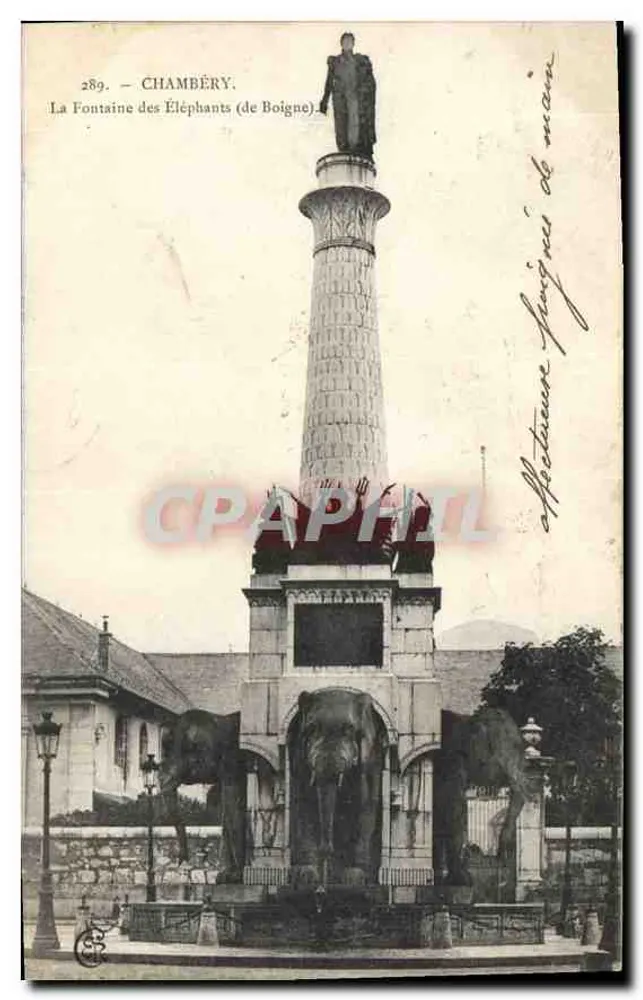 Chambéry — Fontaine der Elefanten (de Boigne) — Nr. 289 - Vorderseite