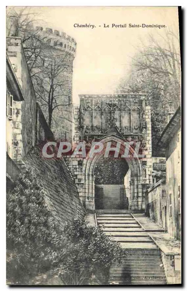 Chambéry - Ansicht des Portals Saint-Dominique — Verleger: H. Brune, 1908 - Vorderseite