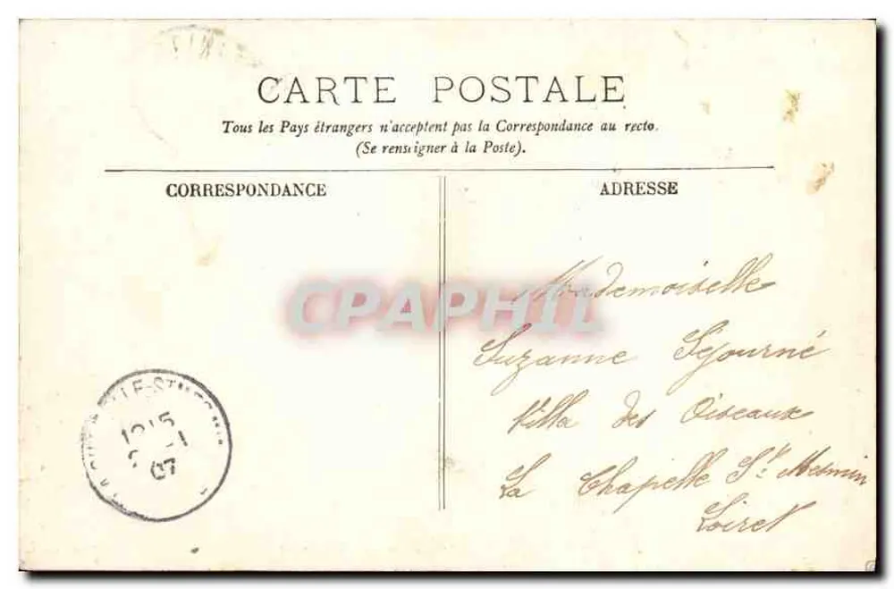 Fontainebleau — La Forêt — Le Rocher de Millet et de Rogé - Verso