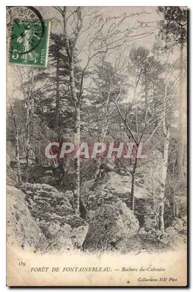 Wald von Fontainebleau — Felsen des Calvaire — Sammlung ND Phot - Vorderseite