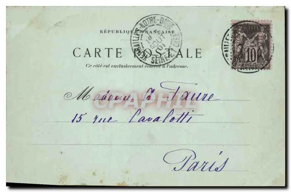 O Pavilhão da Música — Versailles — A. BONNARDEAU, Versailles - Verso