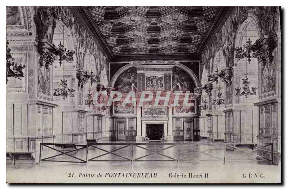 Schloss FONTAINEBLEAU — Galerie Henri II — G.B.N.G. - Vorderseite