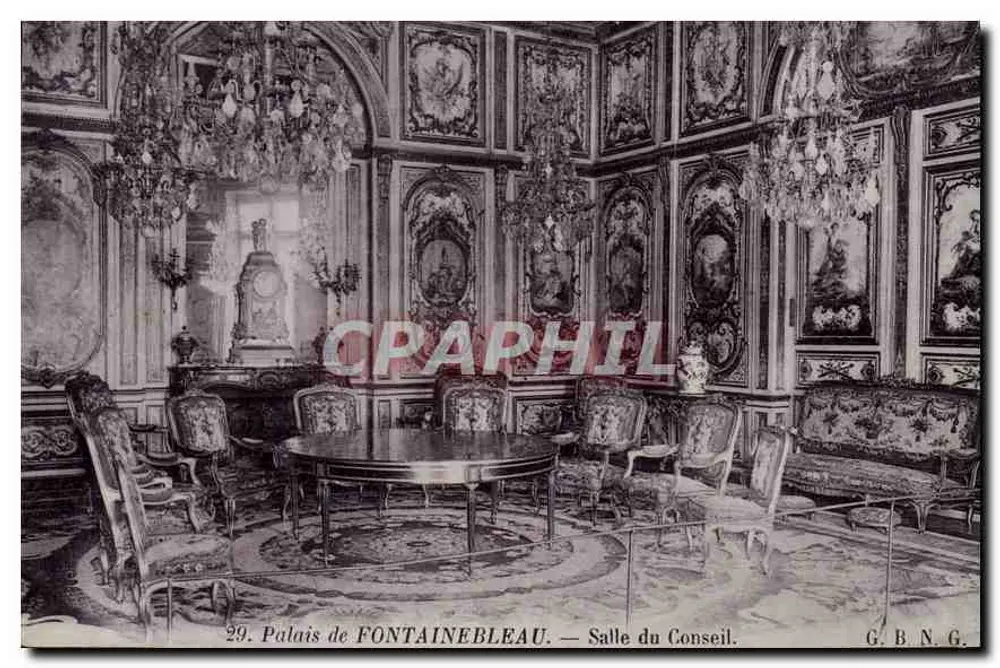 Palais de FONTAINEBLEAU — Salle du Conseil — G.B.N.G. - Recto