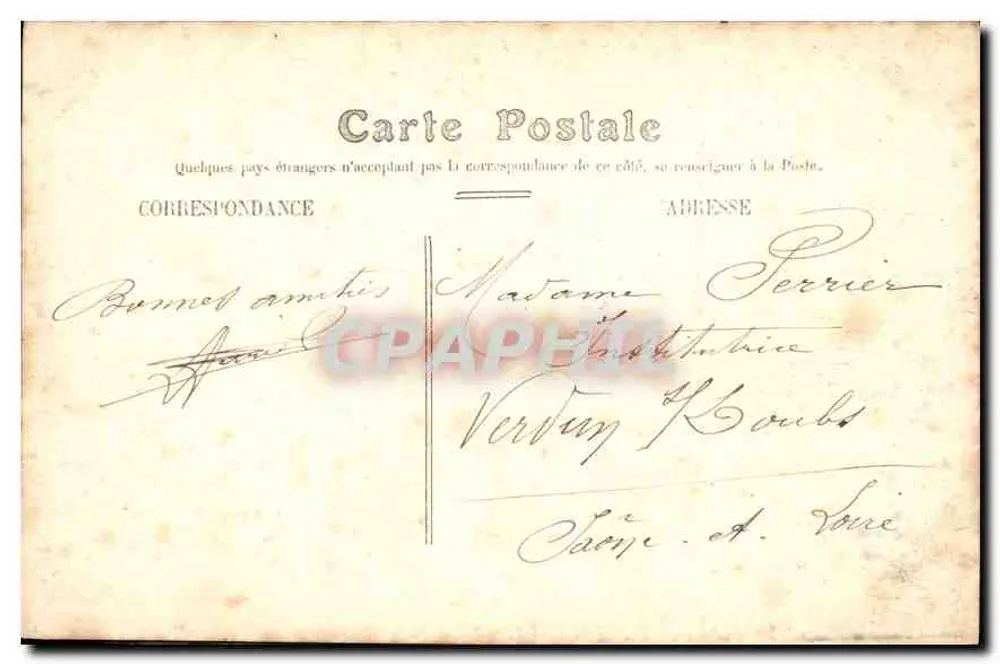 Palais de FONTAINEBLEAU — Salle du Conseil — G.B.N.G. - Verso