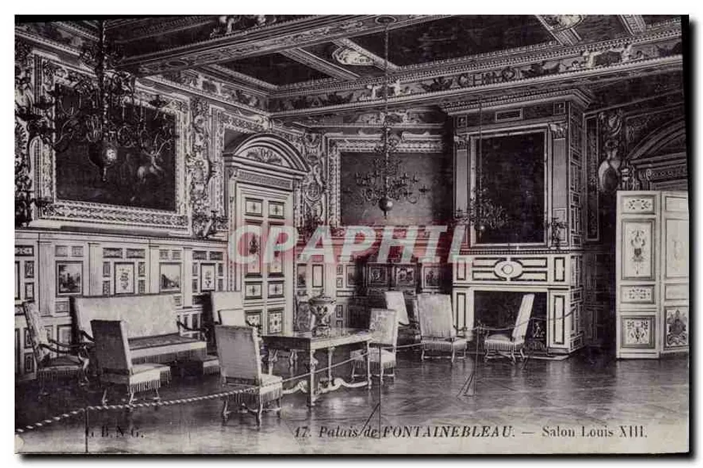 Schloss FONTAINEBLEAU — Saal Louis XIII - Vorderseite