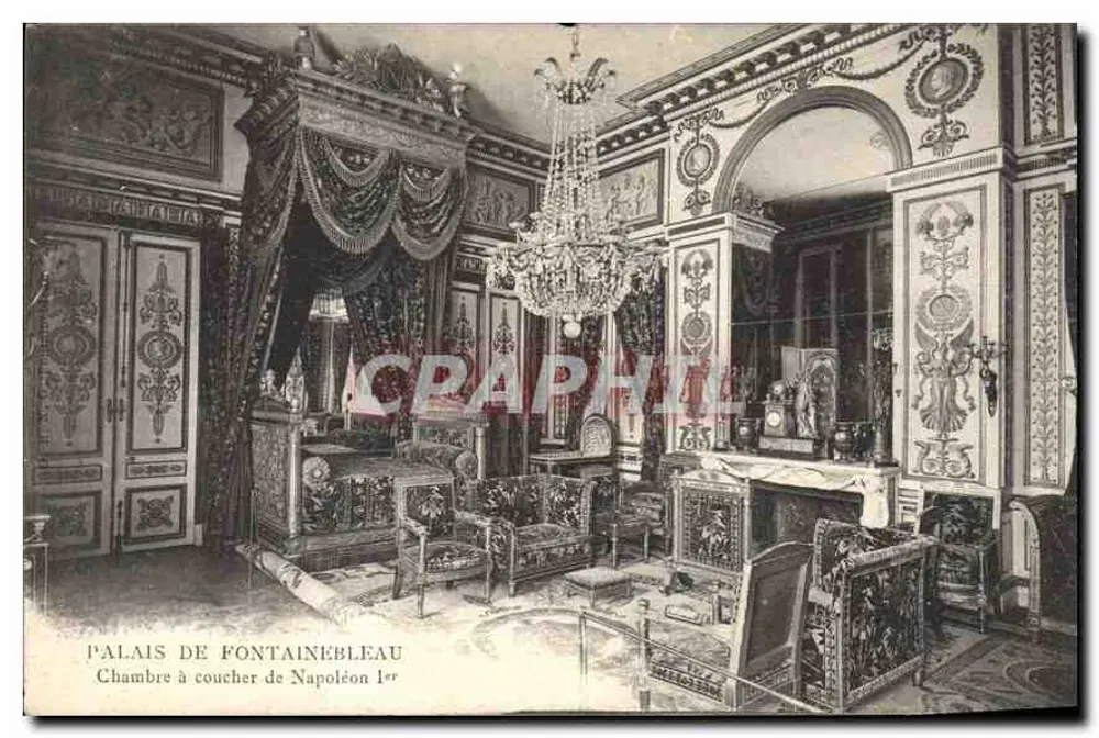 Palast von Fontainebleau — Schlafzimmer von Napoleon I. — Verlag nicht sichtbar - Vorderseite