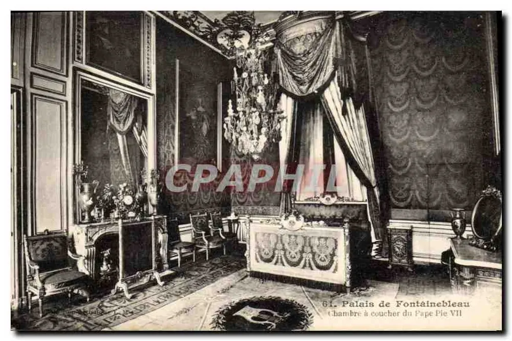 Schlafzimmer des Papstes Pius VII — Schloss Fontainebleau — Imp. Photomécanique L. MENAARD - Vorderseite