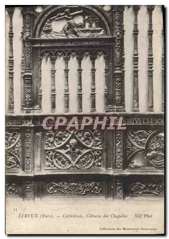ÉFREUX (Eure) — Catedral, Clôtures das Capelas — ND Phot - Frente