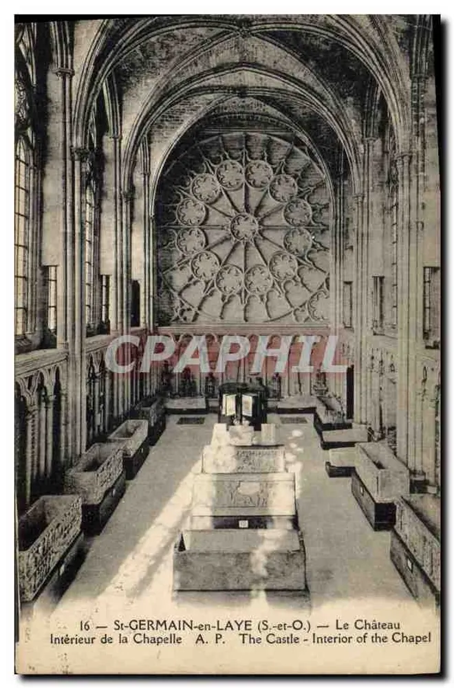 St-GERMAIN-en-LAYE (S.-et-O.) — Das Schloss — Innenansicht der Kapelle - Vorderseite