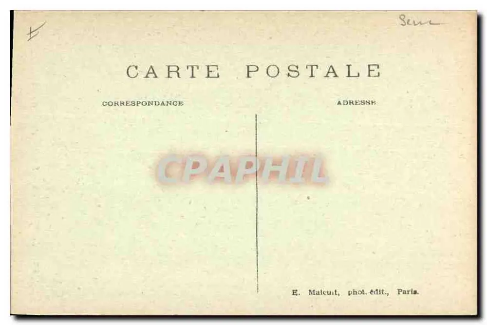 Vincennes — A Capela do Forte — E. M. - Verso