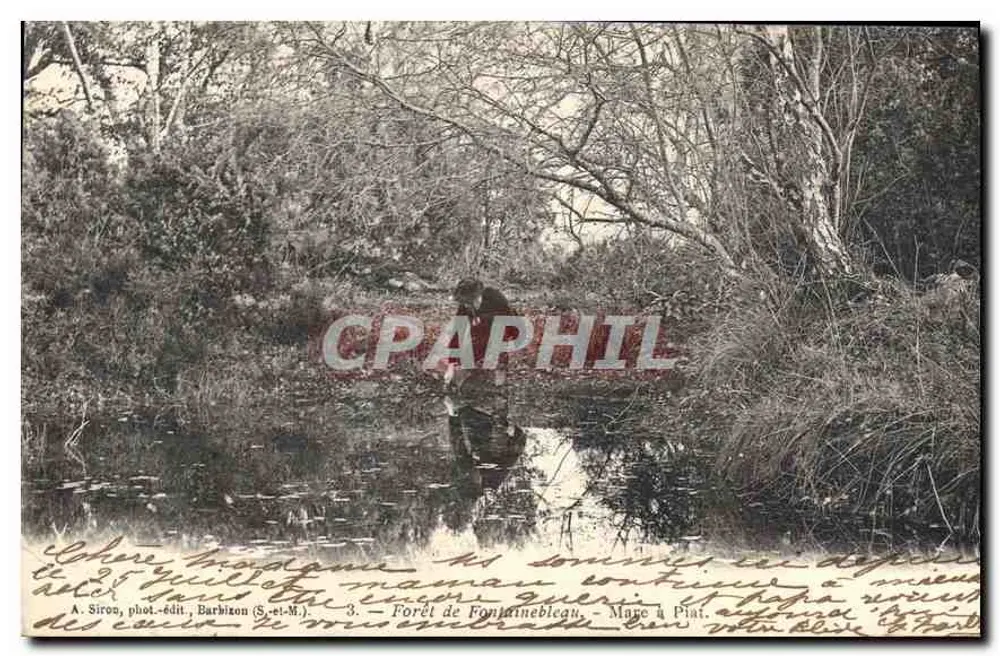 Bosque de Fontainebleau — Laguna de Pisti — A. Siroa, fot.-edit., Barbizon (S.-et-M.) - Anverso