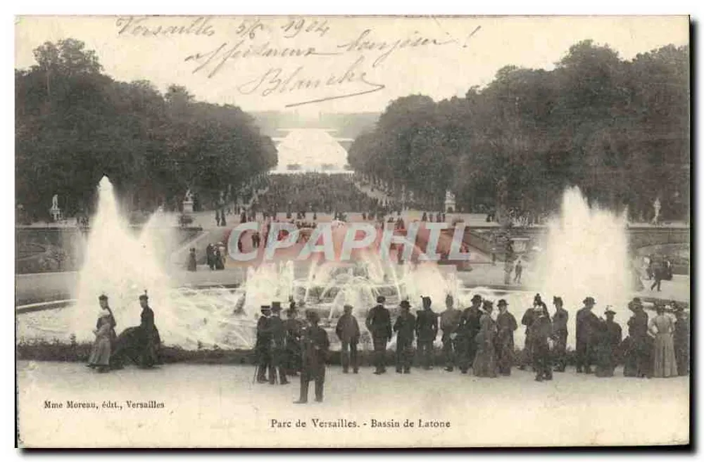 Parque de Versalhes - Bassin de Latone — Sra. Moreau, editora, Versalhes - Frente
