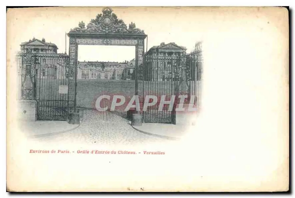 Grade de Entrada do Castelo - Versailles — Em Torno de Paris - Frente