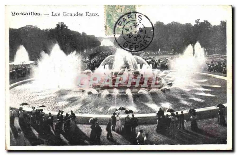 Versailles — Les Grandes Eaux — Editor: Paris Départ - Frente