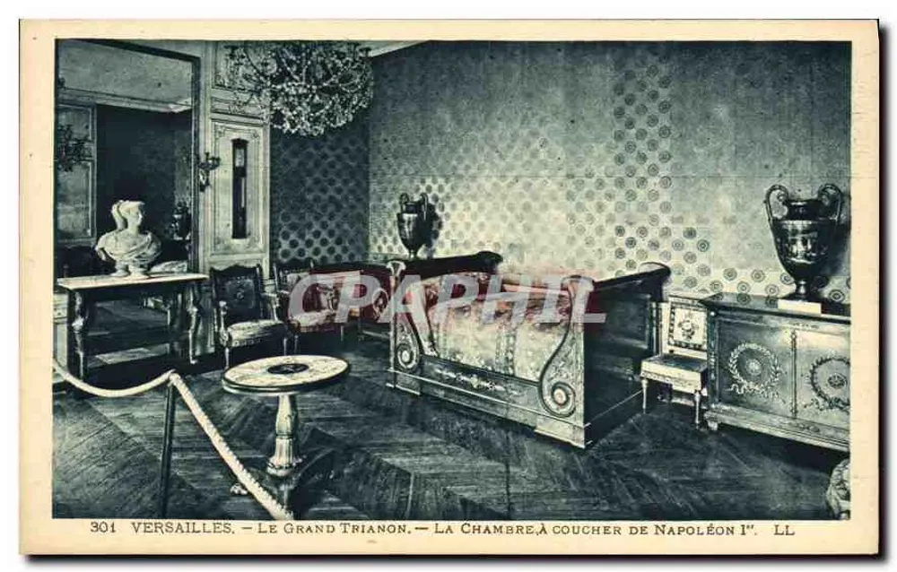 Versailles — Le Grand Trianon — La Chambre à coucher de Napoléon Ier — LL n°301 - Recto