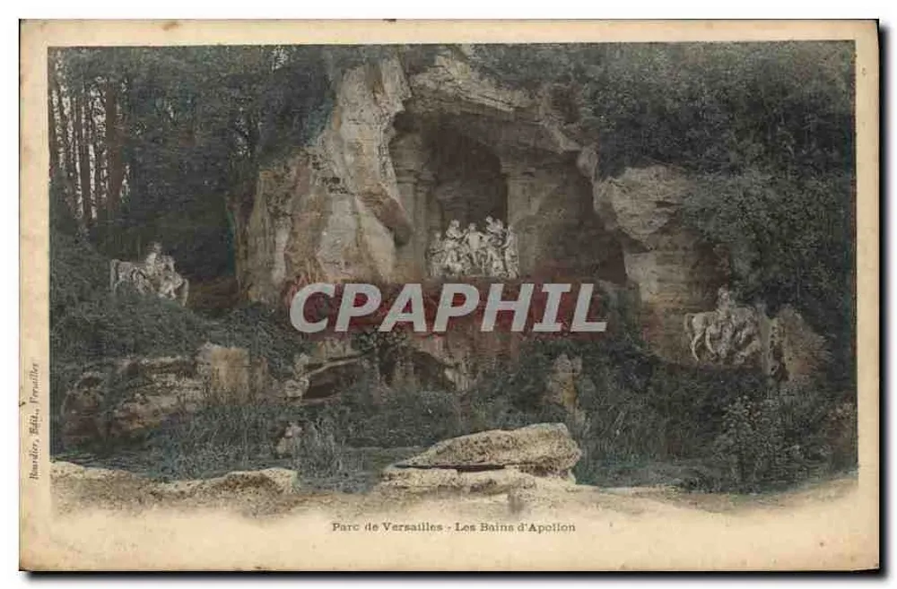 Parque de Versalhes - Os Banhos de Apolo — Baudier, Editor, Paris - Frente
