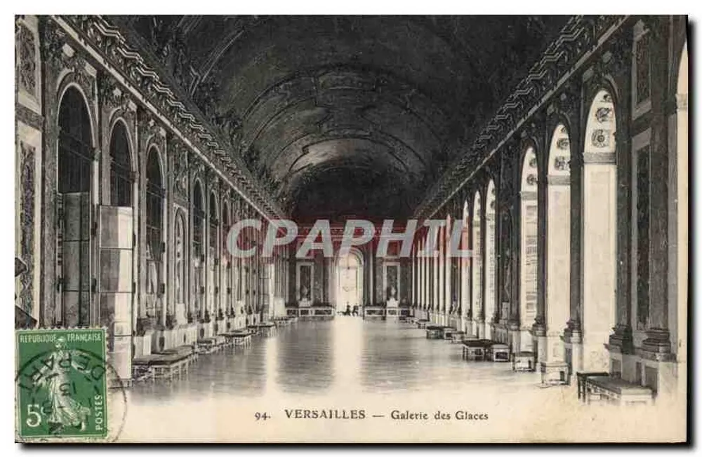 Versailles — Galeria dos Espelhos — Editor não identificado, n° de série 94 - Frente