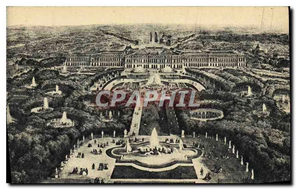 Versailles — Panorama du Château et des Jardins — A.P. n°133 - Recto