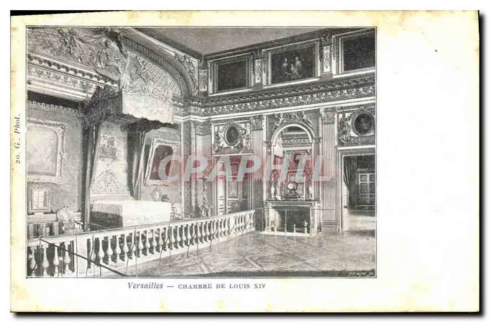 Versailles — Quarto de Luís XIV — G. Plot, n°20 - Frente