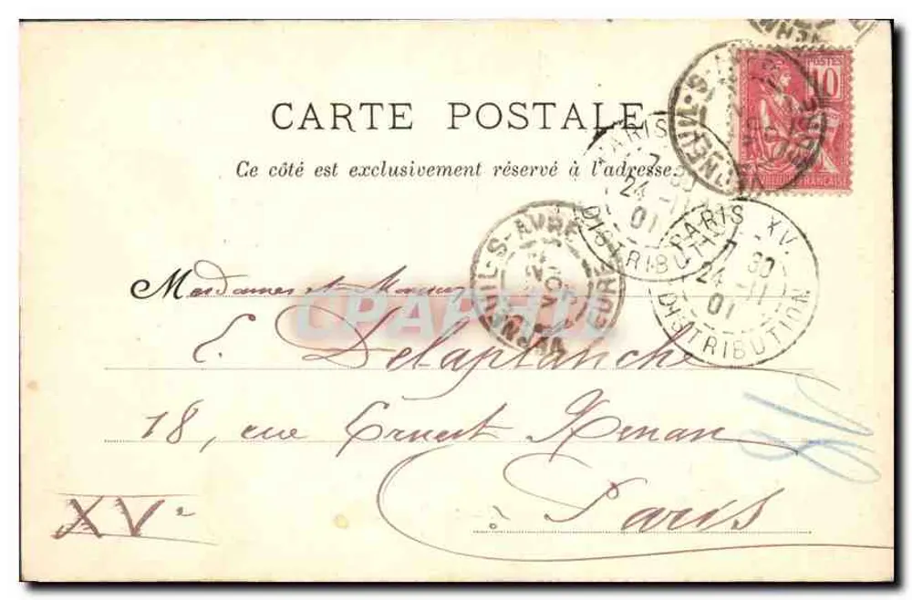Parque de Versalhes — O Teto — editor L'Il, Paris, n°15 - Verso