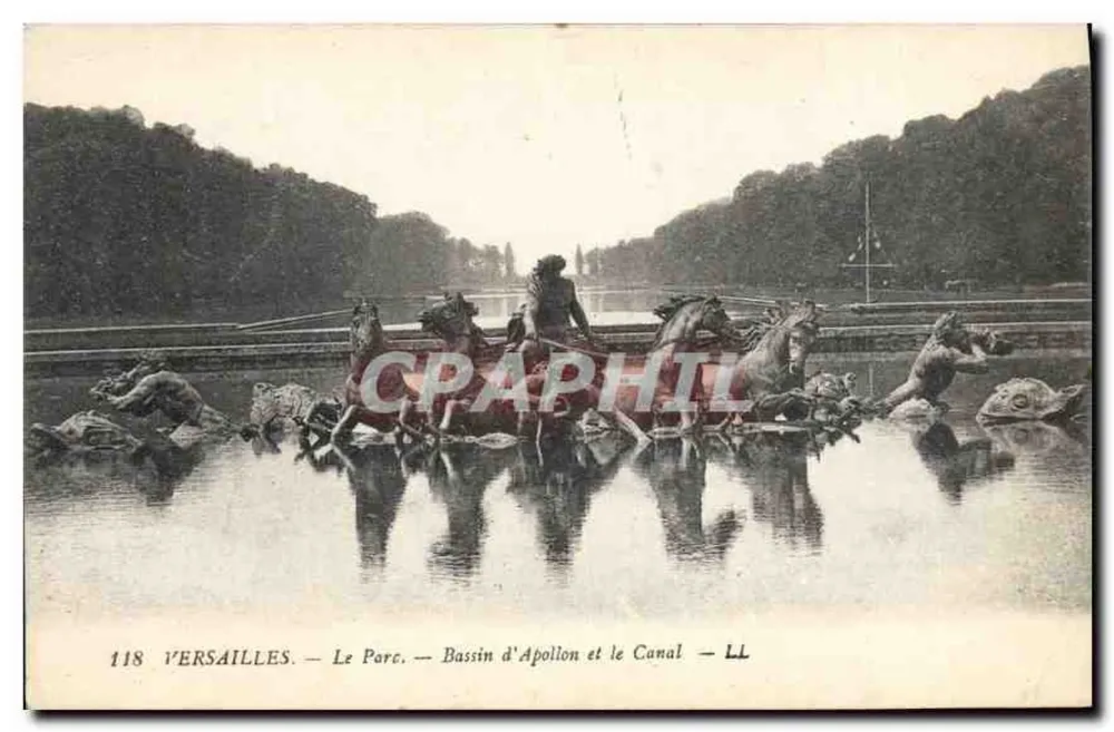 Versailles — Der Park — Bassin d'Apollon und der Kanal — CRAPHIL 118 - Vorderseite