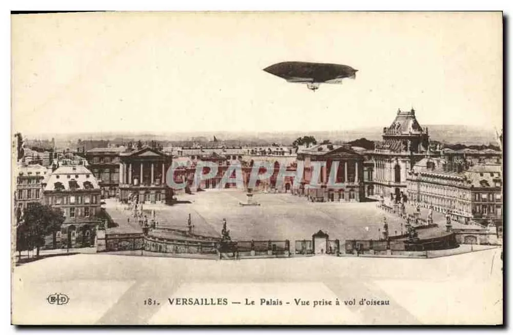 Versailles — Das Schloss — Vogelperspektive — B.P.D. Nr. 181 - Vorderseite