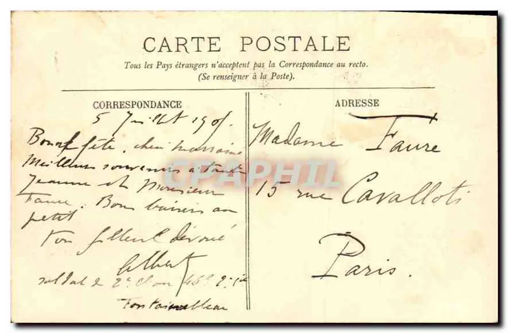 Fontainebleau — La Forêt — La Mure de Franchard — LL. — n°433 - Verso