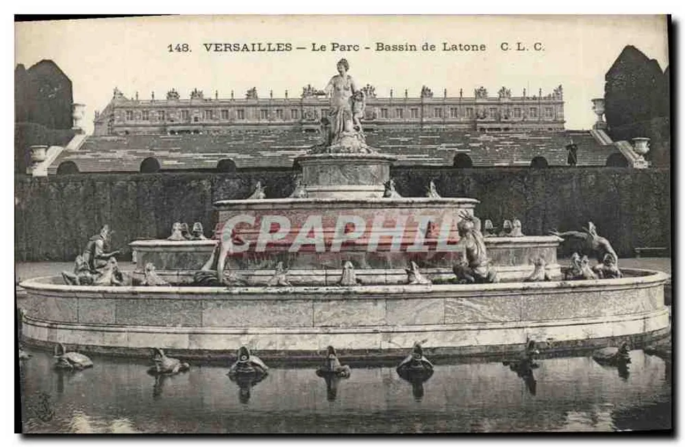 Versalhes — O Parque — Lago de Latona — C.L.C. n°148 - Frente