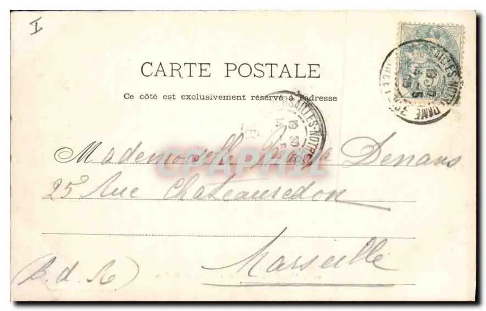 Versailles — Castelo — Pátio de Mármore — P. HÉLMIINGER & CIE, IMP. NANCY - Verso