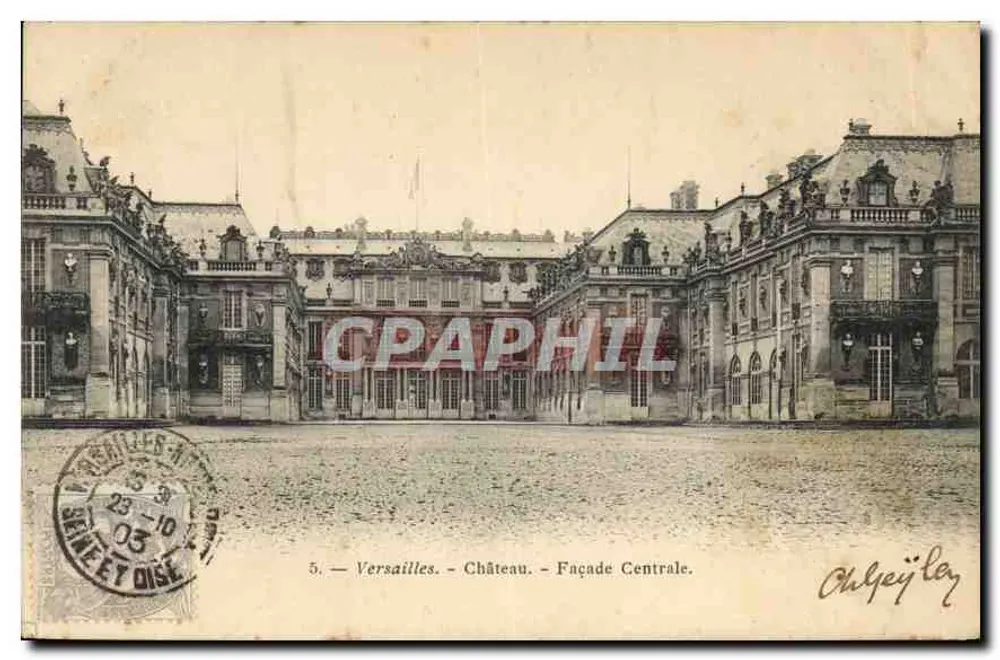Versailles — Castelo — Fachada Central — editor Ohlgey & Lay, n°5 - Frente