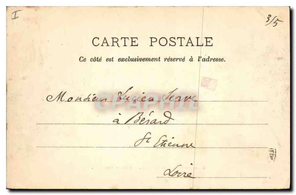 Versailles — Castelo — Fachada Central — editor Ohlgey & Lay, n°5 - Verso