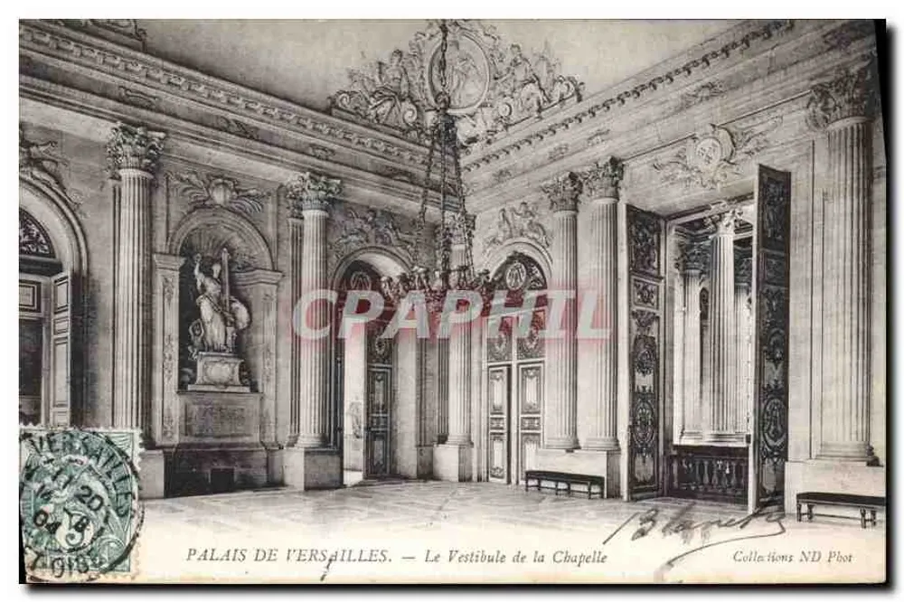 Schloss Versailles — Der Vestibül der Kapelle — Sammlung ND Phot - Vorderseite