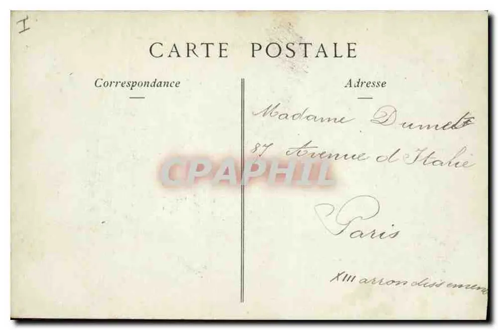 Schloss Versailles — Der Vestibül der Kapelle — Sammlung ND Phot - Rückseite
