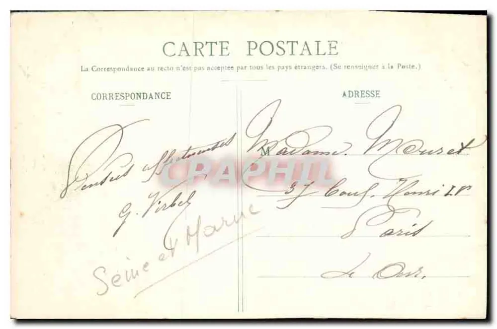 Wald von Fontainebleau — Chaos der Franchard-Schluchten — n°99 - Rückseite