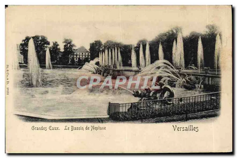 Grandes Eaux. Der Bassin des Neptun — Versailles — ST. & Co. D. 1061 - Vorderseite