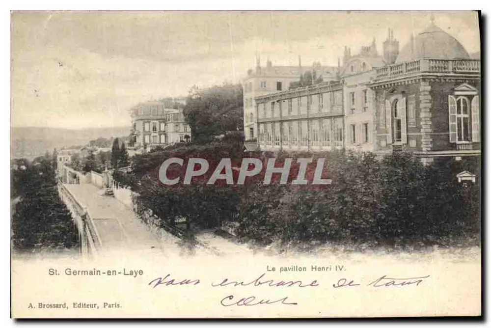 St. Germain-en-Laye — O Pavilhão Henri IV — A. Brossard, Editor, Paris - Frente