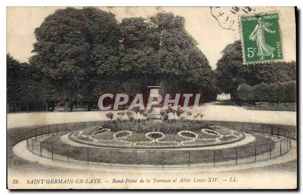 Saint-Germain-en-Laye — Rond-Point de la Terrasse et Allée Louis XIV — LL - Vorderseite