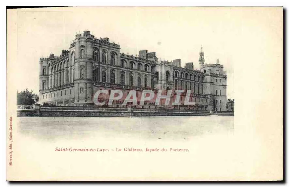Saint-Germain-en-Laye — O Castelo, fachada do Parterre — Mireault, editor - Frente