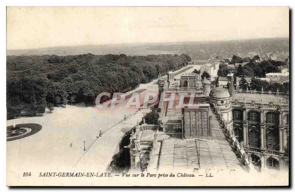 Saint-Germain-en-Laye — Vue sur le Parc prise du Château — LL. — N° 104 - Vorderseite