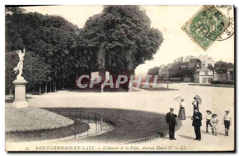SAINT-GERMAIN-EN-LAYE — L'Amour et la Folie, Avenue Henri II — LL. - Vorderseite