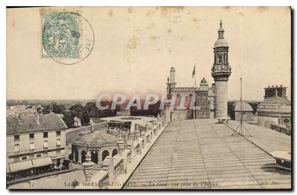 Saint-Germain-en-Laye — Die Station, Ansicht vom Schloss aus — N.D. Photo - Vorderseite