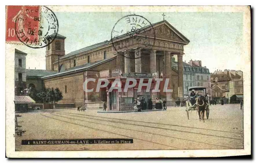 Saint-Germain-en-Laye - A Igreja e a Praça — n°4 - Frente