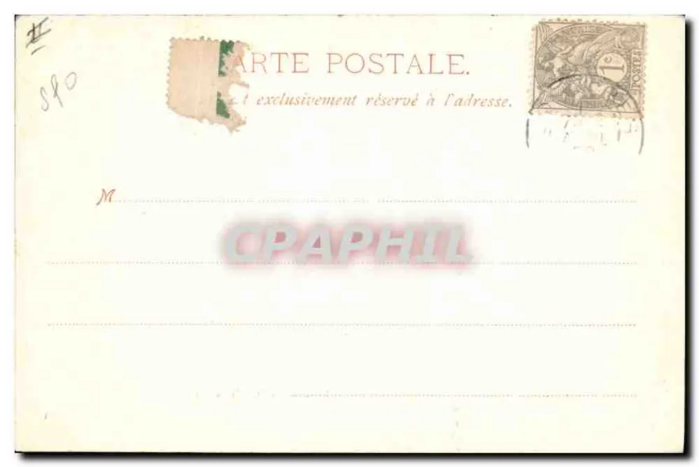 St. Germain-en-Laye — O Castelo (A Terrasse) — A. Brossard, Editor, Paris - Verso