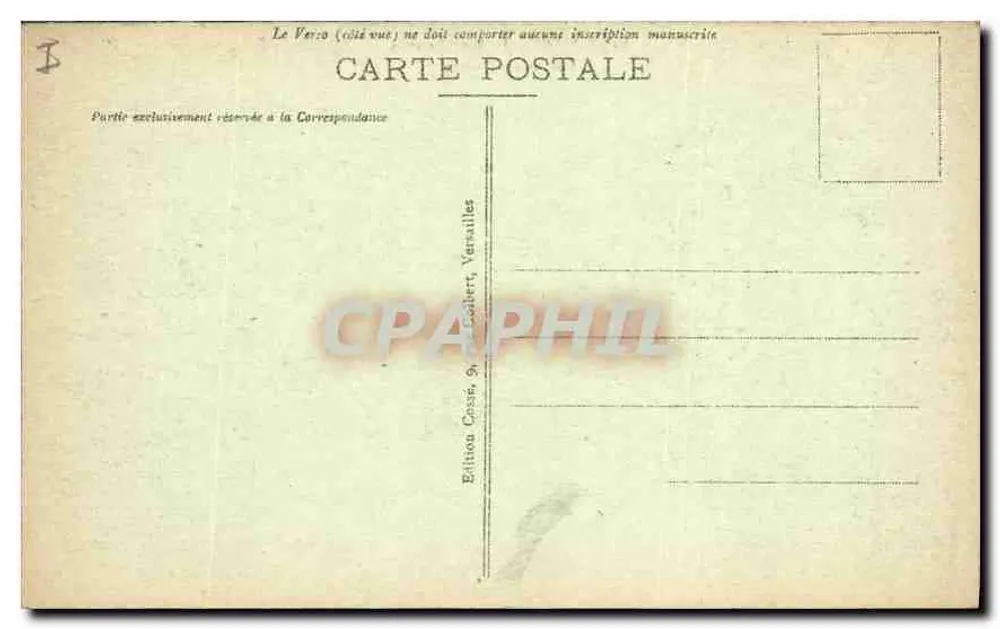 Versailles - O Petit Trianon — edição Cassin & Coibert - Verso
