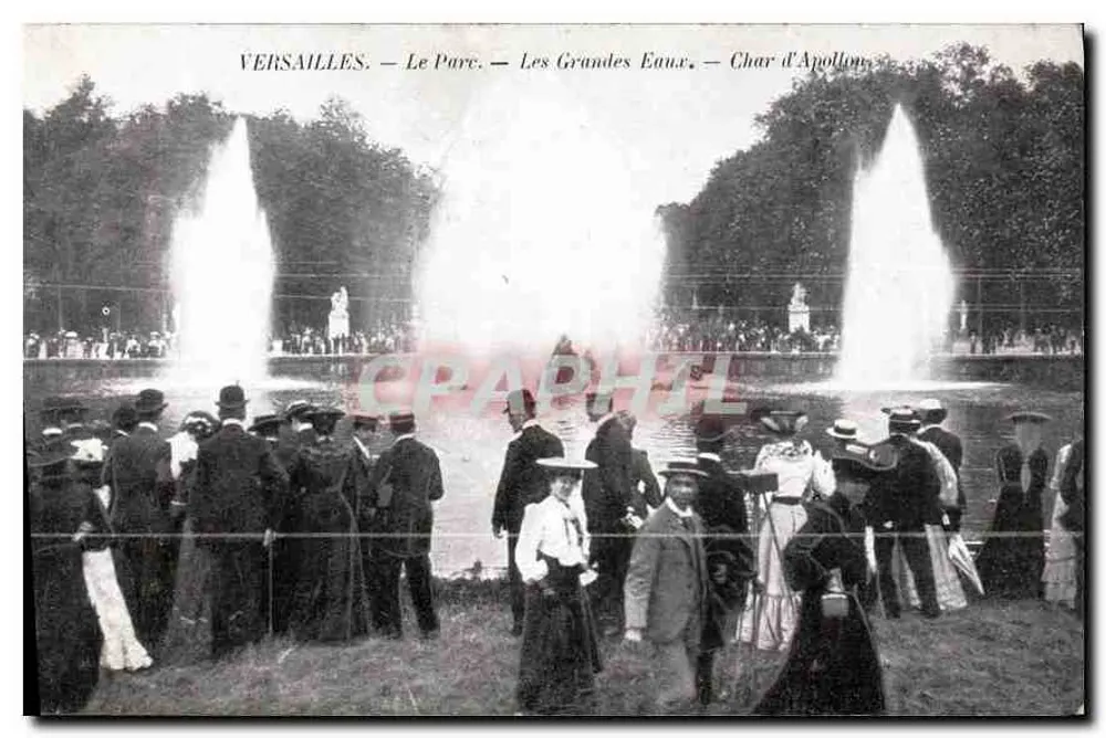 Versailles — O Parque — As Grandes Águas — Carro de Apolo - Frente