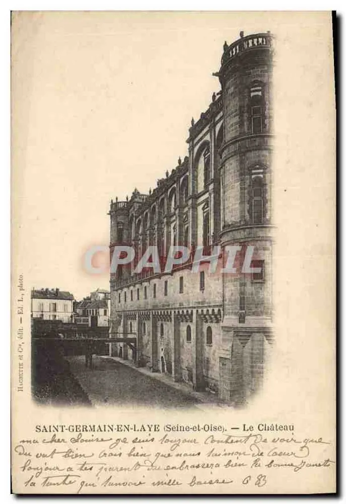 Saint-Germain-en-Laye (Seine-et-Oise) — O Castelo — Hachette e Cie, fot. - Frente