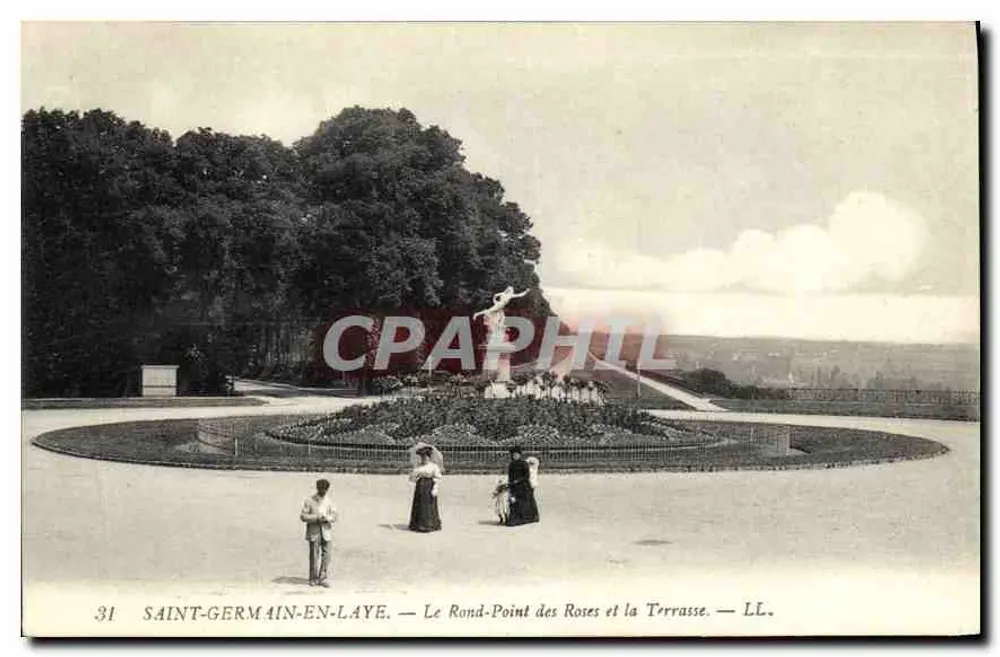 Saint-Germain-en-Laye — Le Rond-Point des Roses et la Terrasse — LL. Nr. 31 - Vorderseite