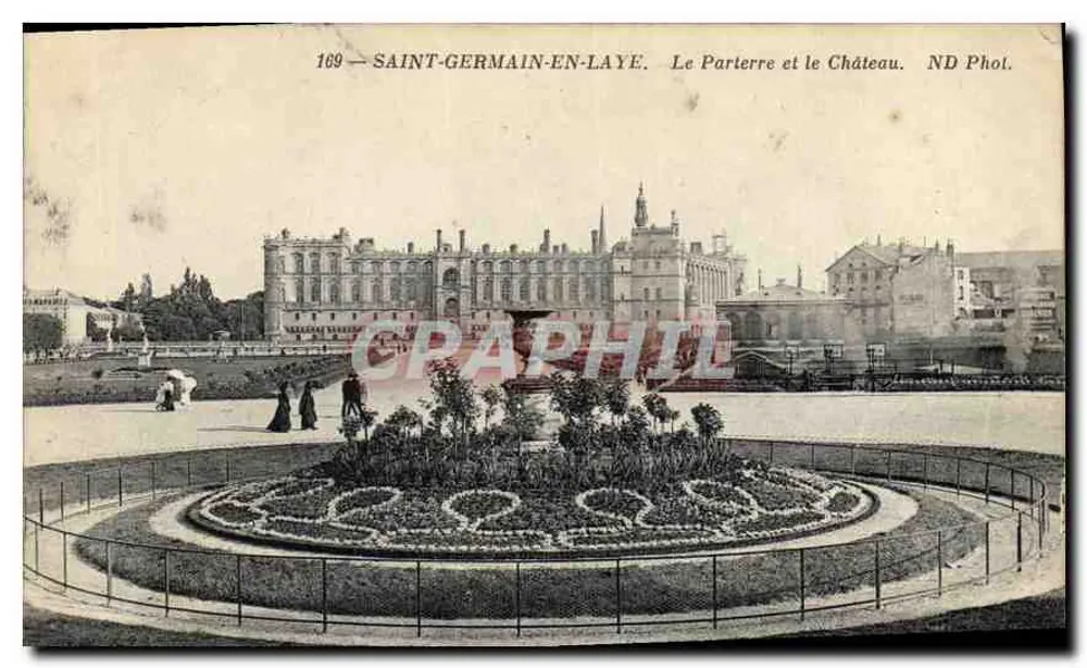 Saint-Germain-en-Laye — O Parterre e o Castelo — ND Fot. n° 169 - Frente